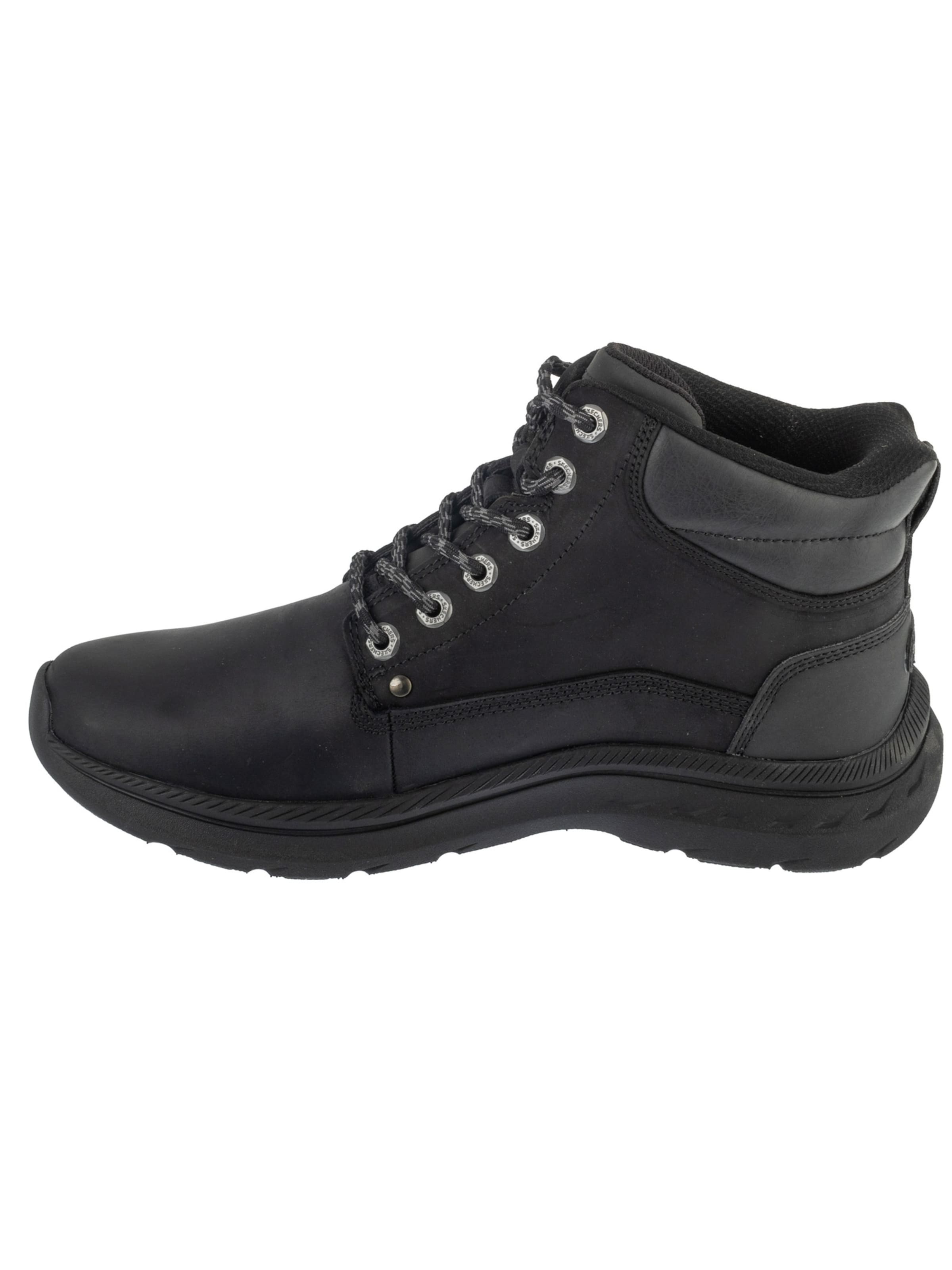 Bottines à lacets 'Pollard - Waylon' SKECHERS en noir : devant