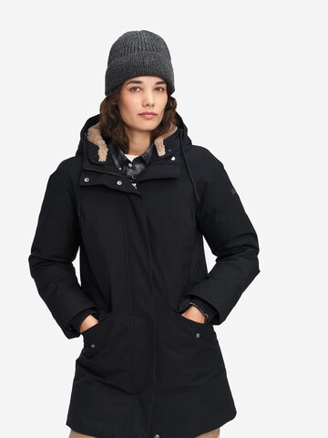 AIGLE Vinterparkas i svart: framsida