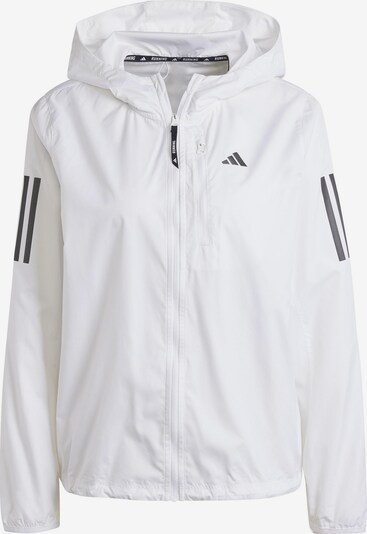ADIDAS PERFORMANCE Sportjas 'Own The Run' in de kleur Zwart / Wit, Productweergave