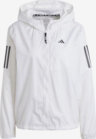 ADIDAS PERFORMANCE Athletic Jacket 'Own The Run' in White: front