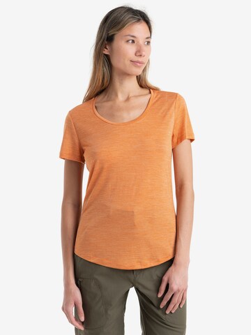 T-shirt fonctionnel 'Sphere II' ICEBREAKER en orange : devant