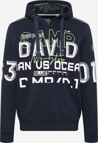 CAMP DAVID Sweatshirt 'Ocean´s Seven II' in Blau: predná strana