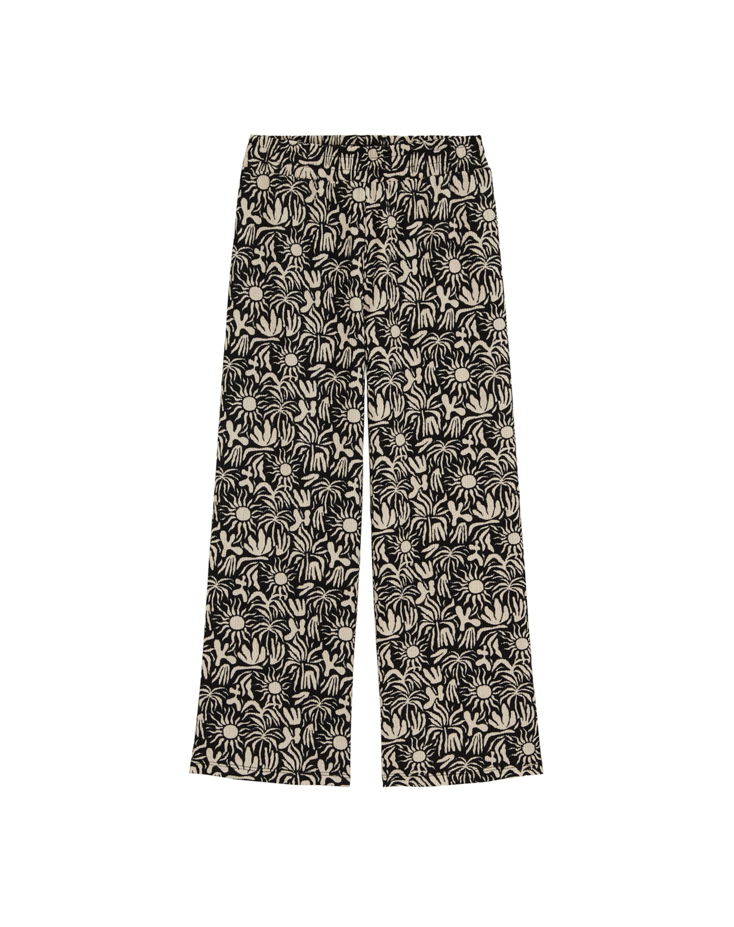 WE FashionWide Leg/ Široke nogavice Hlače - crna boja: prednji dio