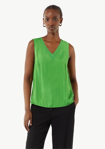 COMMA - Blusa en verde: frente