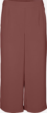 VERO MODA Wide leg Bandplooibroek in Rood: voorkant