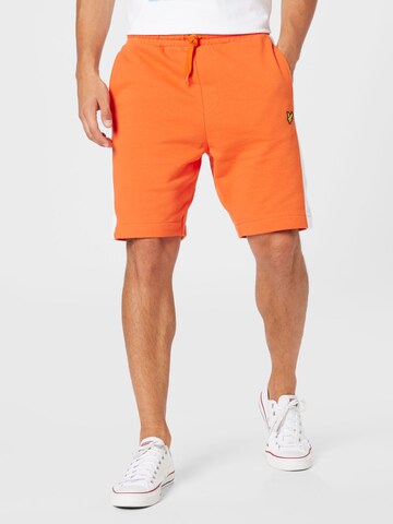 regular Pantaloni di Lyle & Scott in arancione: frontale