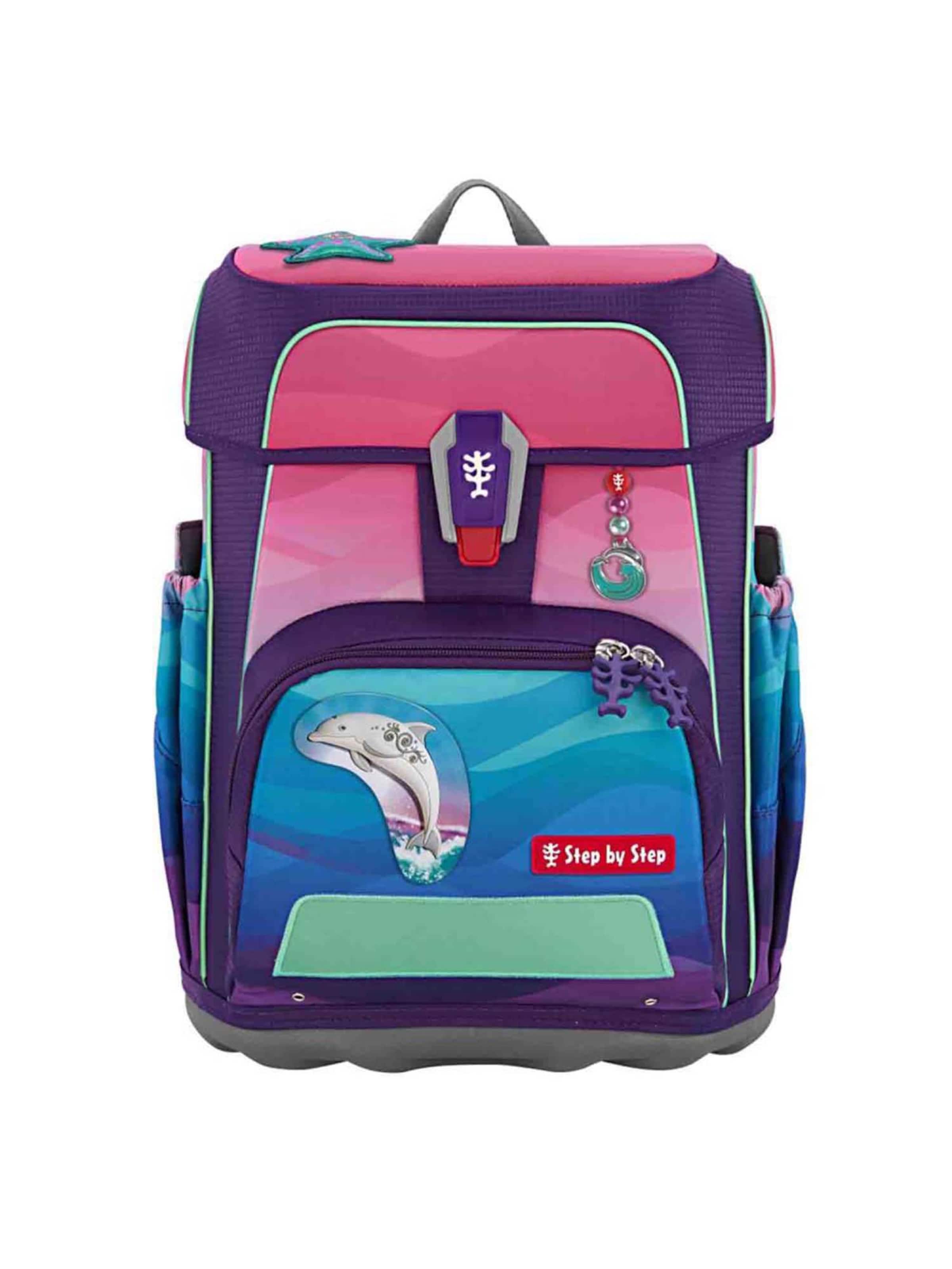 STEP BY STEP Backpack in Pink: front