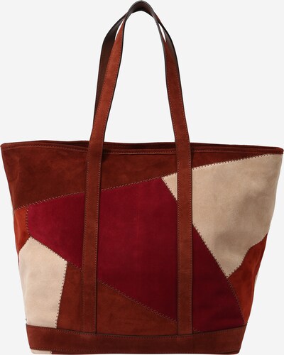 Vanessa Bruno Nakupovalna torba | nude / rjasto rjava / rjasto rdeča / rubin rdeča barva, Prikaz izdelka