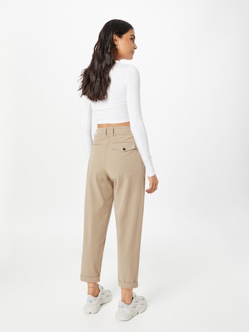 FIVEUNITS Regular Pleat-front trousers 'Malou' in Beige