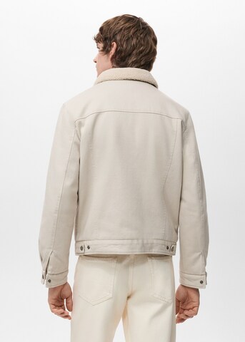 MANGO MAN Between-Season Jacket 'Wasp' in Beige