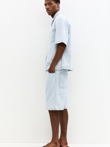 Coupe regular Chemise Pull&Bear en bleu