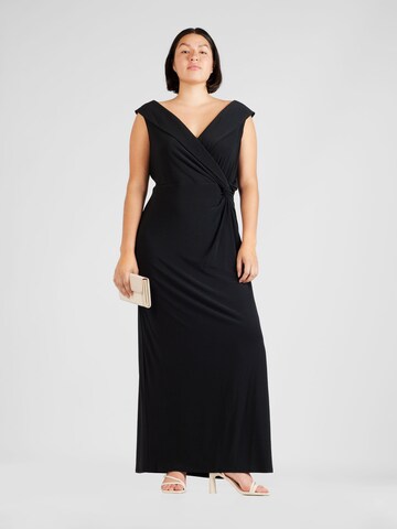 Lauren Ralph Lauren Plus Evening Dress 'LEONIDAS' in Black