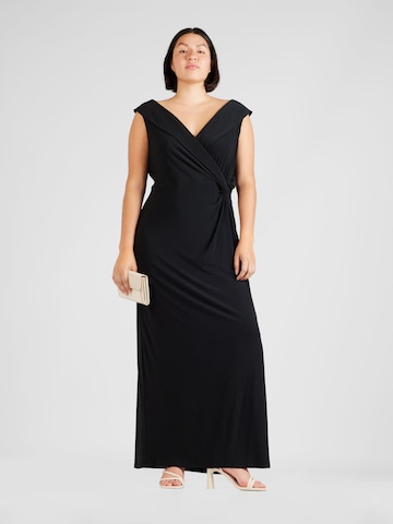 Lauren Ralph Lauren Plus Βραδινό φόρεμα 'LEONIDAS' σε μαύρο