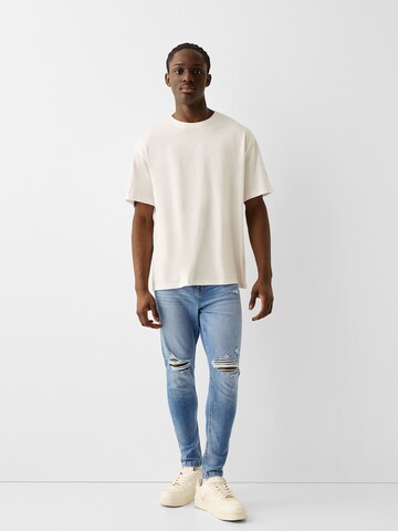 Bershka Slimfit Jeans in Blau