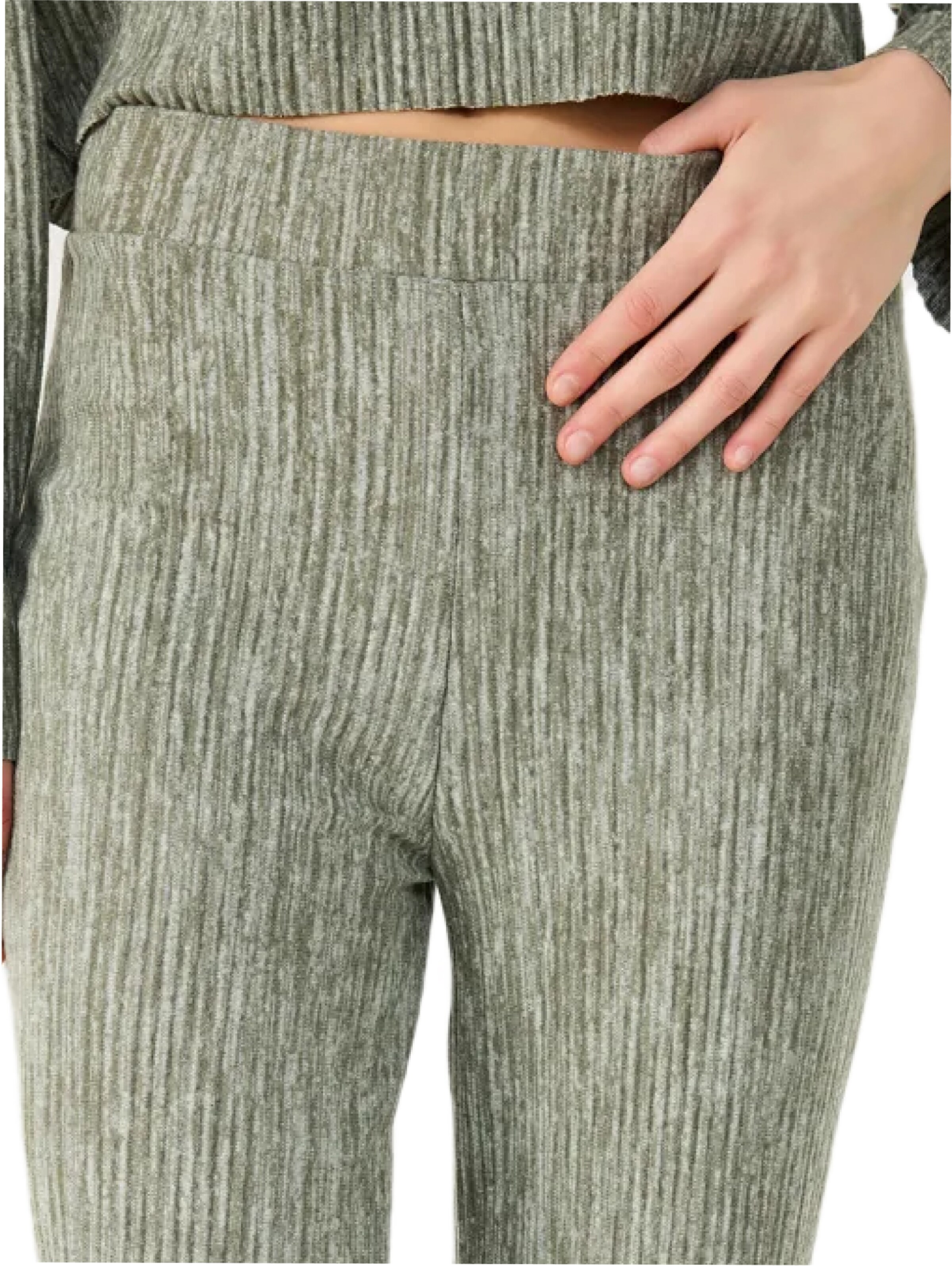 No Matter What Wide leg Trousers in Green