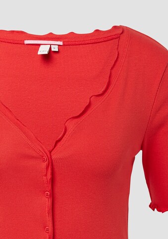 T-shirt QS en rouge