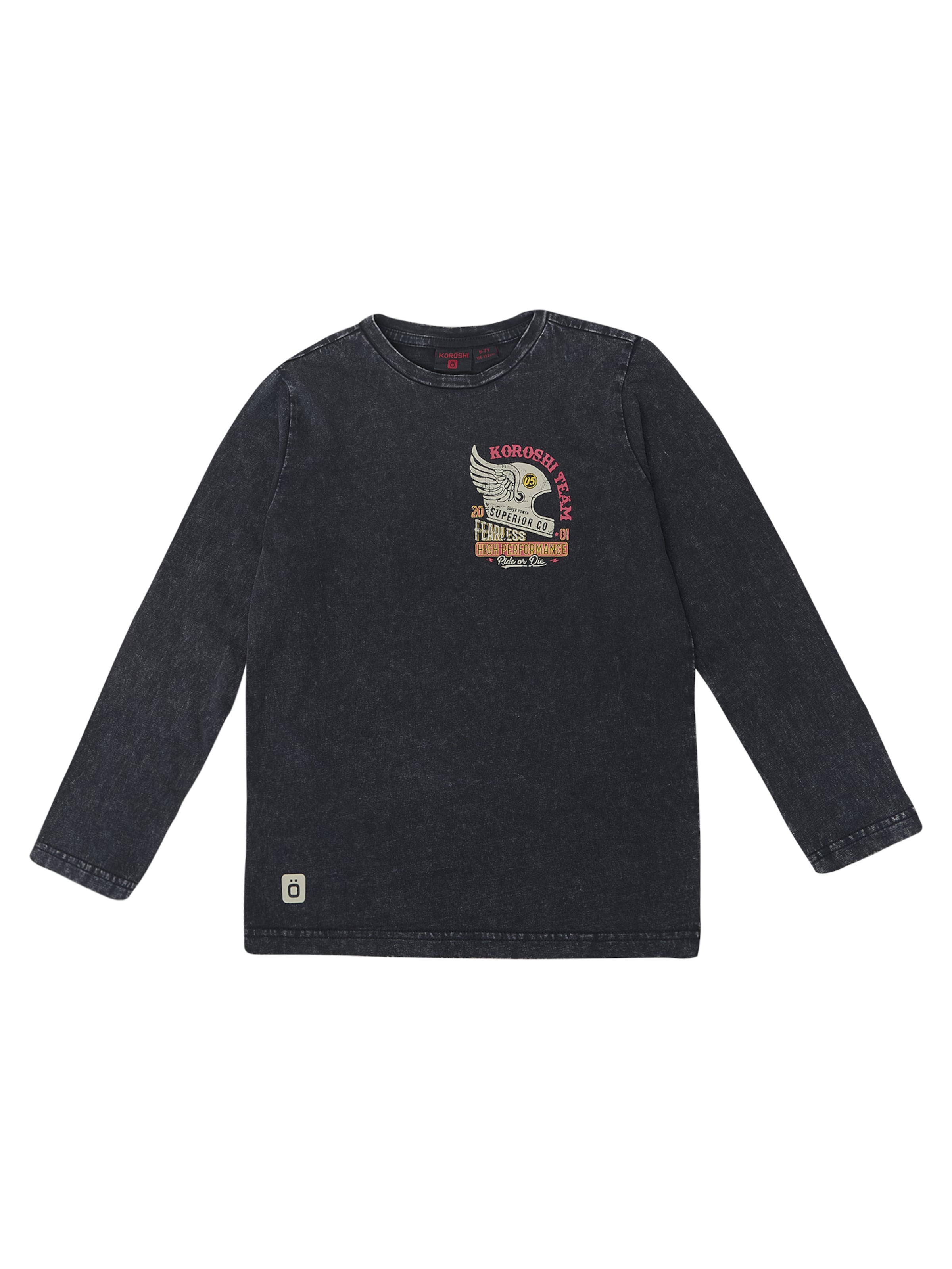 KOROSHI Majica | črna barva: sprednja stran