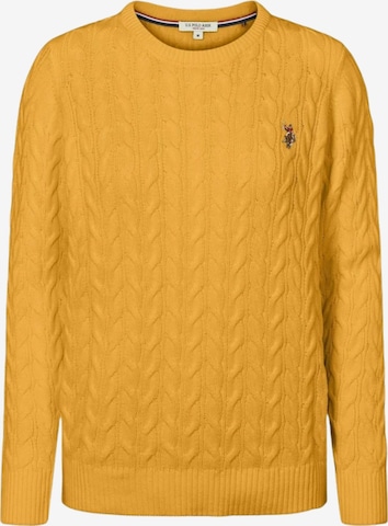 U.S. POLO ASSN. Svetr 'Madeline' – zlatá: přední strana
