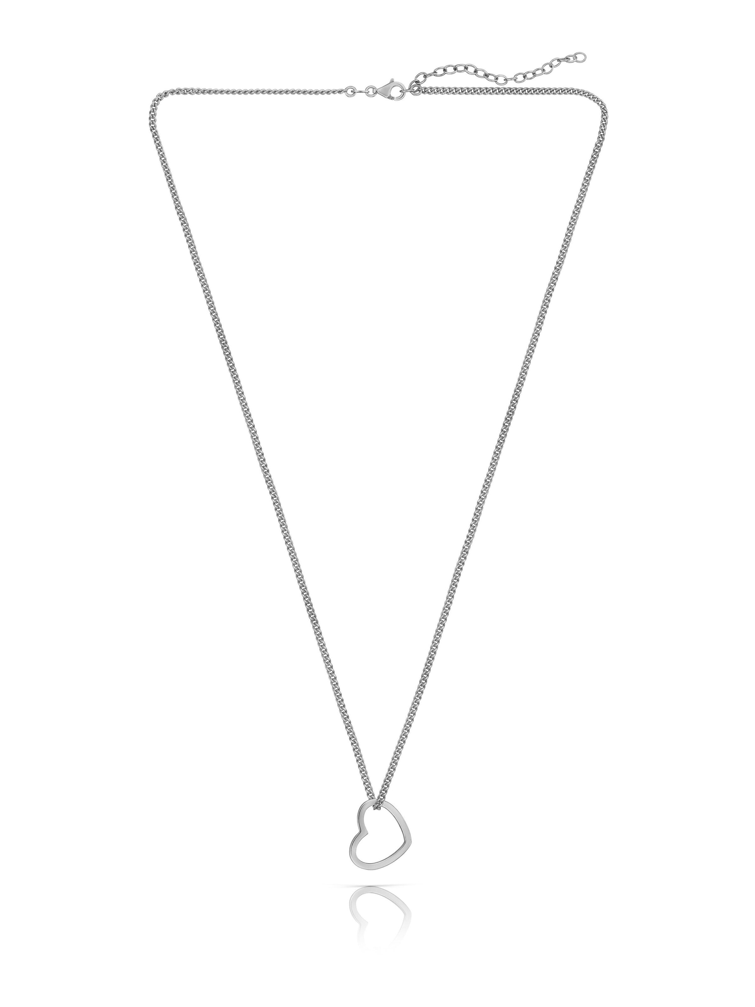 modabilé Pendant 'HEART' in Silver: front