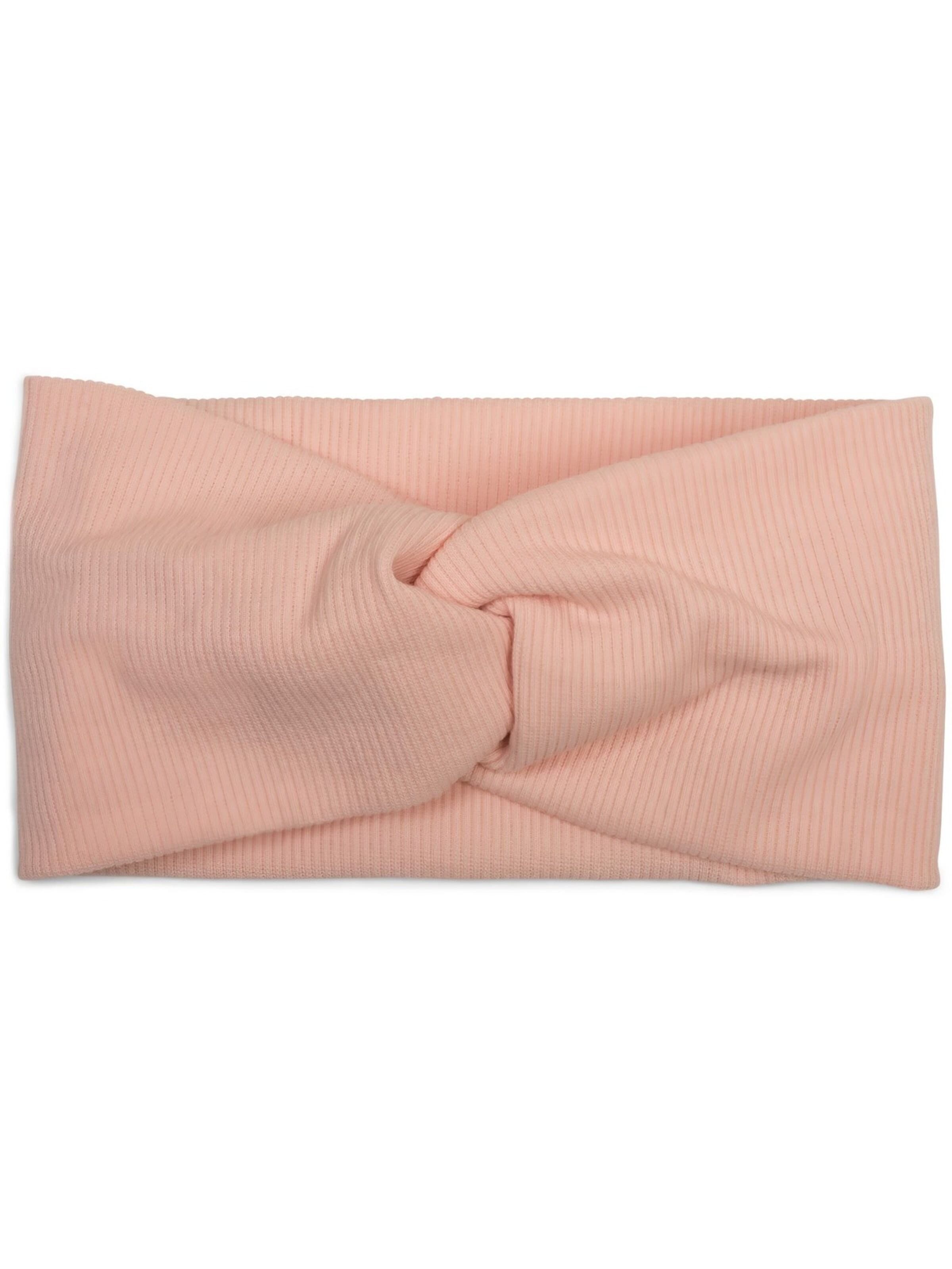 styleBREAKER Haarschmuck 'Feinripp Haarband gedreht'‌‌‌‌‌ in Pink: Vorderseite