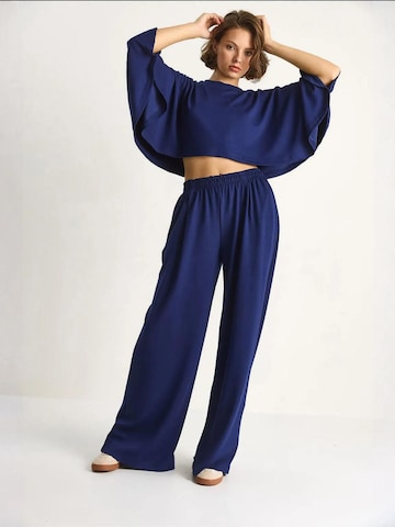 Bianco Lucci - Calças de fato em azul