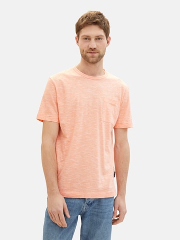 T-Shirt TOM TAILOR en orange : devant