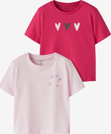 rožinė NAME IT Marškinėliai 'NMFFinula': priekis