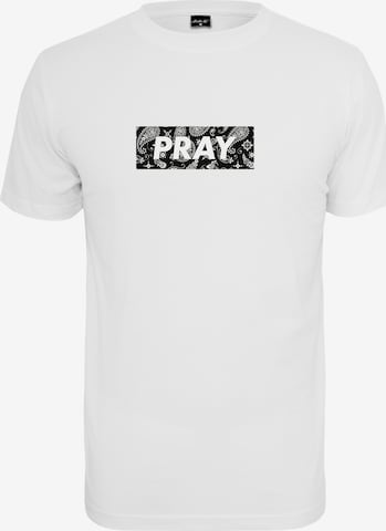 MT Men T-Shirt 'Bandana Box Pray ' in Weiß: predná strana