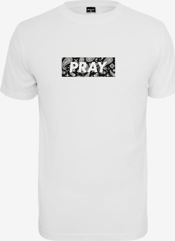 MT Men Shirt 'Bandana Box Pray ' in White: front