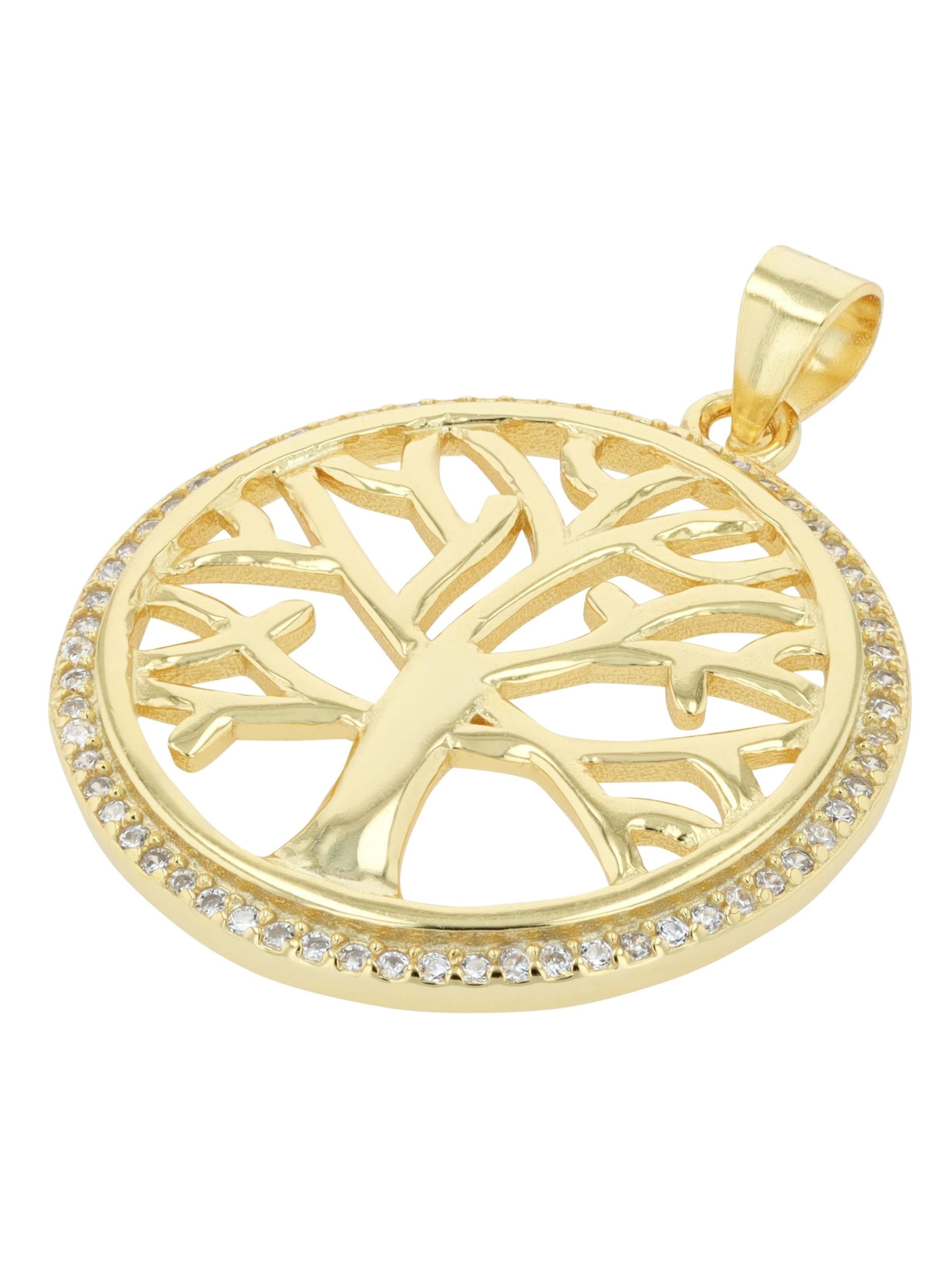 Akzent Pendant 'Adaine, 925 Sterlingsilber, langlebig' in Gold