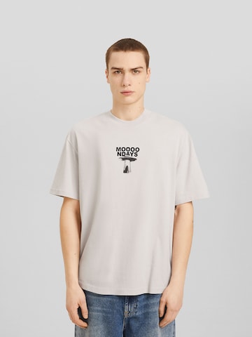 T-Shirt Bershka en blanc : devant