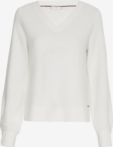 Pull-over TOMMY HILFIGER en blanc : devant