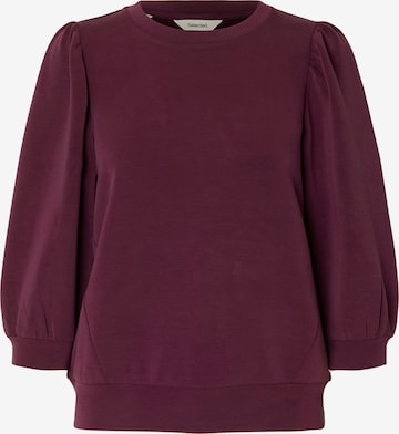 SELECTED Sweatshirt 'SLFTENNY' in Lila: voorkant