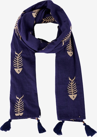 Sciarpa 'Sirena' di Camomilla Italia in blu: frontale