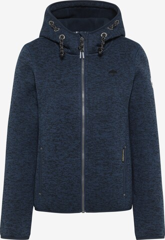 DreiMaster Vintage Fleece jas in Blauw: voorkant