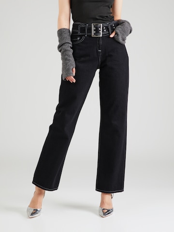 Nasty Gal Loose fit Jeans in Black: front