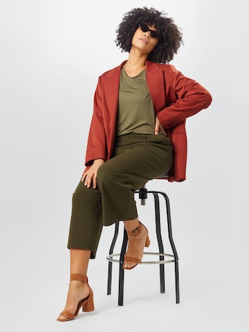 KAFFE CURVE Shirt 'Aneli' in Green