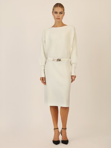 APART Strickkleid in Weiß