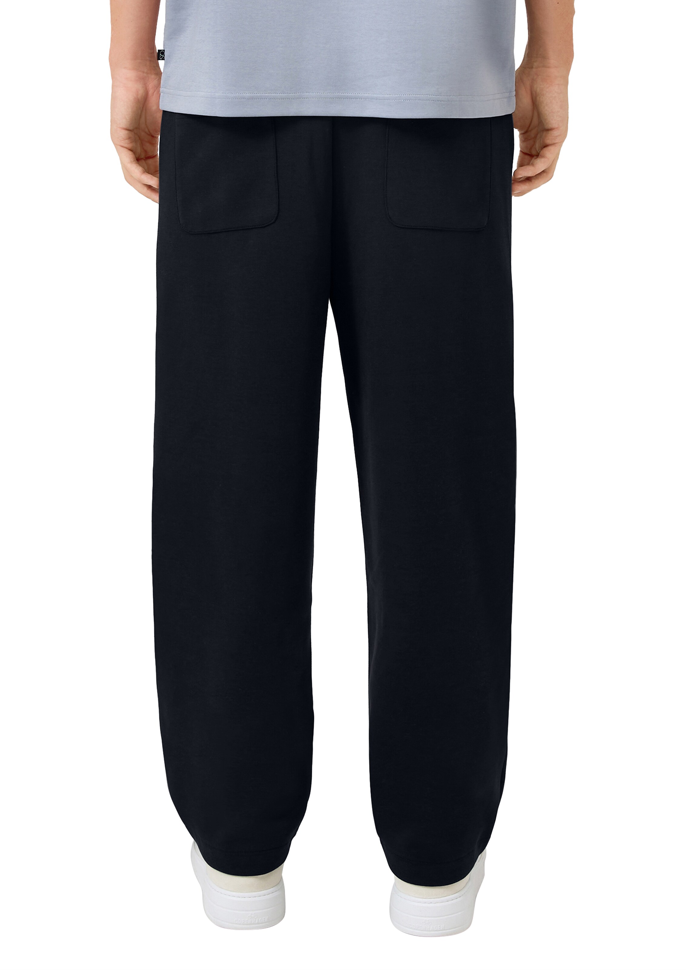 QS Loose fit Pants in Black: back