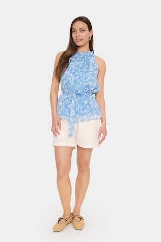 SAINT TROPEZ Top 'Elfa' w kolorze niebieski