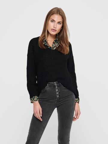 JDY Sweater 'JDYNew Megan' in Black: front