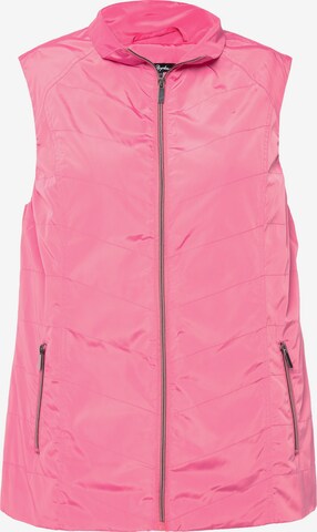 Ulla Popken Bodywarmer in Roze: voorkant