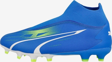 PUMA - Chuteira 'Ultra Match+' em azul: frente