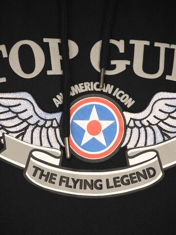 TOP GUN Sweatshirt in Zwart