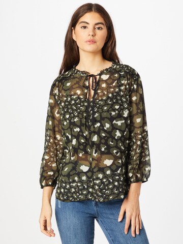 PULZ Jeans Blouse 'Monica' in Green: front