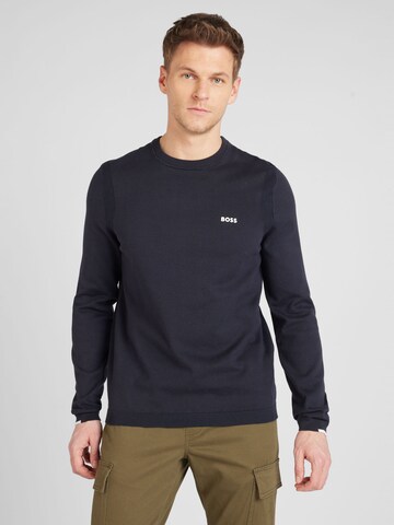 BOSS Sweater 'Ever-X' in Blue: front