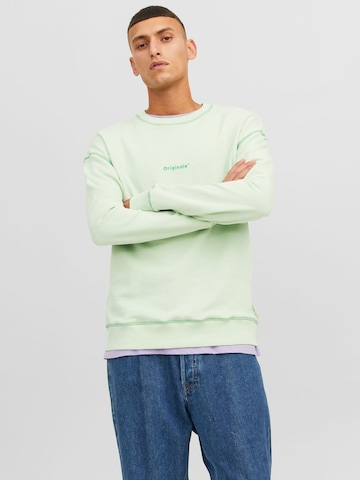 Sweat-shirt JACK & JONES en vert : devant