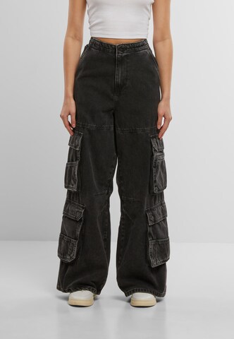2Y Studios Loose fit Cargo Jeans 'Mara' in Black: front