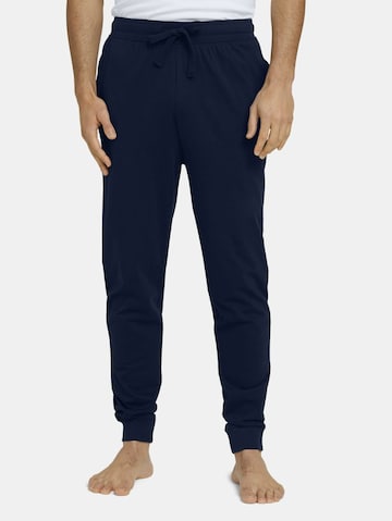 TOM TAILOR Pajama Pants in Blue: front