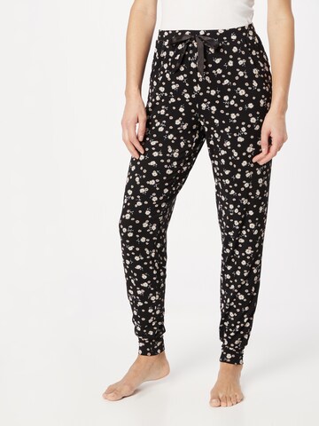 Hunkemöller Pajama Pants in Black: front